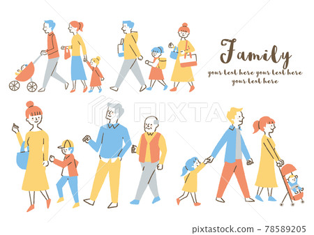 Family going out_set Family going out_set 78589205