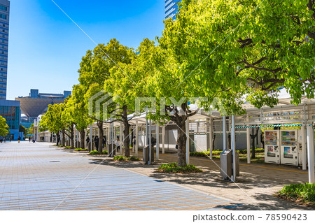 Cityscape of Tokyo Scenery around International Exhibition Center Station 78590423