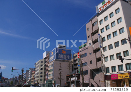 Townscape of Chuo Odori in front of Fukui Station Townscape of Chuo Odori in front of Fukui Station 78593819