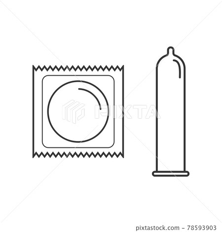 Condom, contraceptive, rubber, sexual icon. Vector illustration, flat design. Condom, contraceptive, rubber, sexual icon. Vector illustration, flat design. 78593903