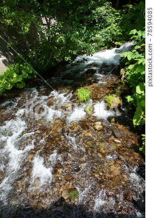 Summer river surface_from directly above 78594085