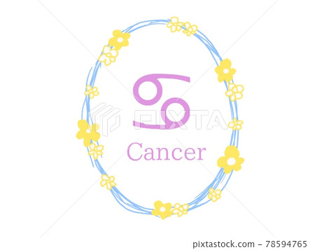 Wreath 12 constellation icon Cancer Wreath 12 constellation icon Cancer 78594765