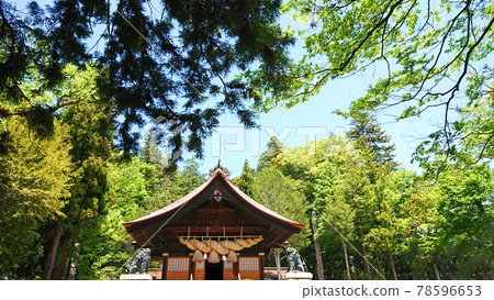 Temple and blue sky 78596653
