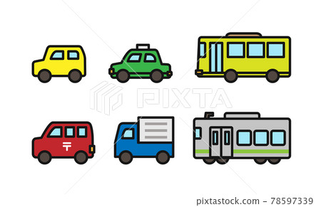 Cars Outline Clipart-Classic Car silhouette icon on white background vector