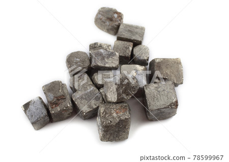 Pyrite (fool's gold) isolated on white (FeS2) Pyrite (fool's gold) isolated on white (FeS2) 78599967