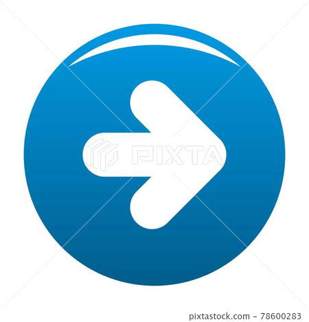 Arrow icon blue vector - Stock Illustration [78600283] - PIXTA