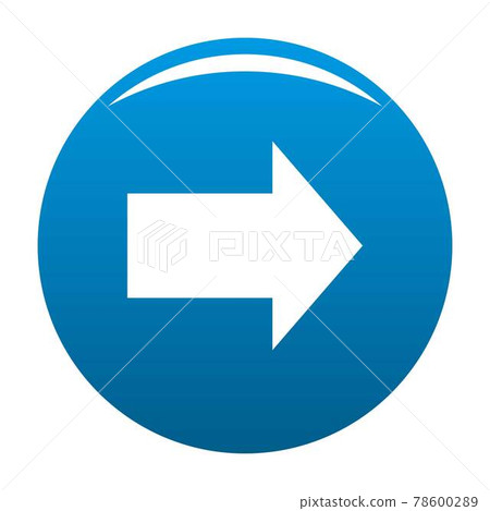 Arrow icon blue vector Arrow icon blue vector 78600289