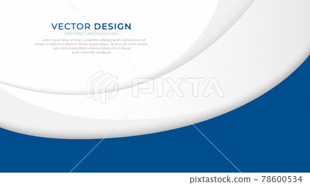 Free Vector  Abstract blue wave for business presentation modern banner