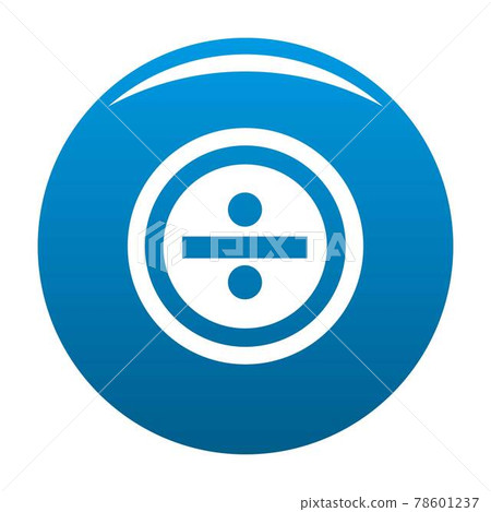 Divide icon blue vector - Stock Illustration [78601237] - PIXTA