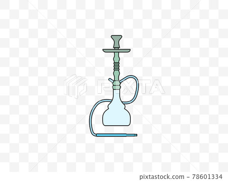 Hookah, smoking, tobacco icon. Vector illustration, flat design. Hookah, smoking, tobacco icon. Vector illustration, flat design. 78601334