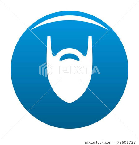 Fashion beard icon blue vector 78601728