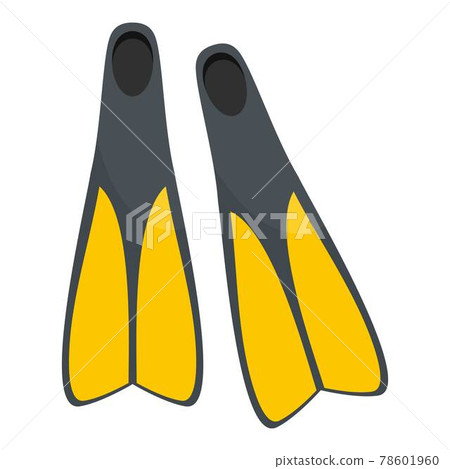 Flippers icon, flat style Flippers icon, flat style 78601960