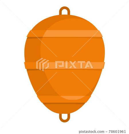 Bobber icon, flat style Bobber icon, flat style 78601961