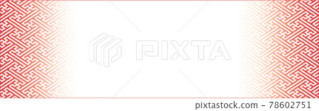 日式花紋條框紗綾 78602751