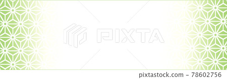 Japanese pattern strip frame hemp leaf Japanese pattern strip frame hemp leaf 78602756