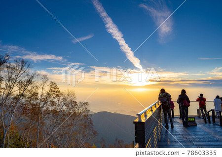 龍王山公園的落日【長野縣】 78603335