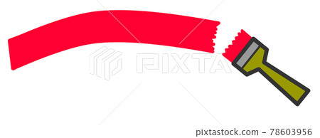 Illustration image to paint with a brush 78603956