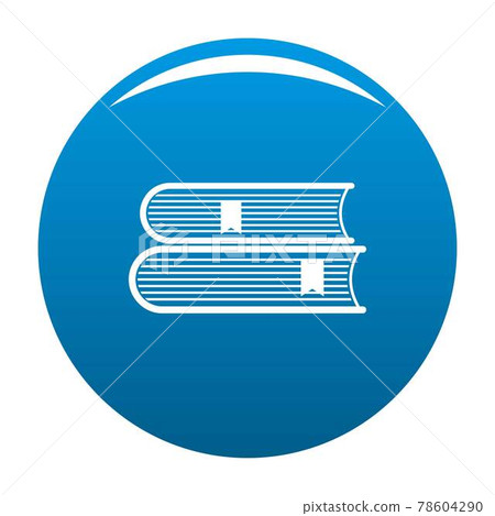 Book college icon blue vector 78604290