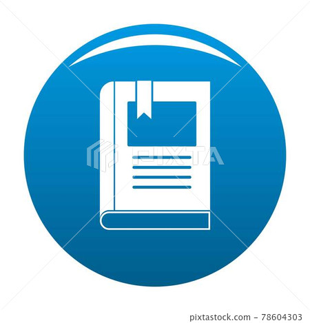 Bookstore icon blue vector Bookstore icon blue vector 78604303