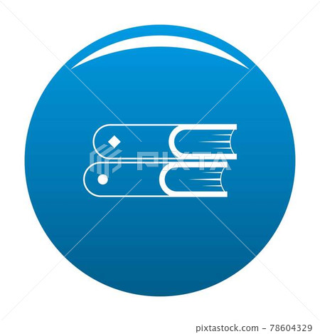 Book two icon blue vector 78604329