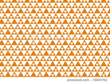 Large and small triangle pattern orange Large and small triangle pattern orange 78604702
