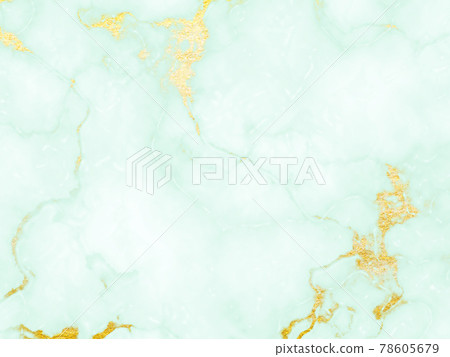 Marble texture green gold 78605679