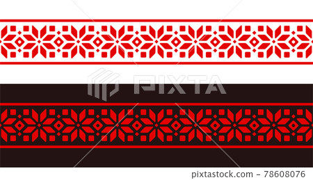 Slavic embroidery pattern 78608076