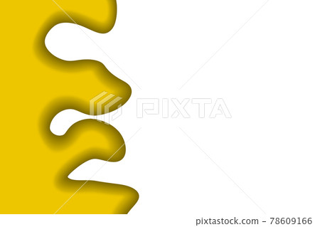 Abstract background with colorful liquid shapes. Design for poster, banner, card. White and yellow abstract illustration. 3D paper images with a subtle blend of bright colors. Copy space 78609166