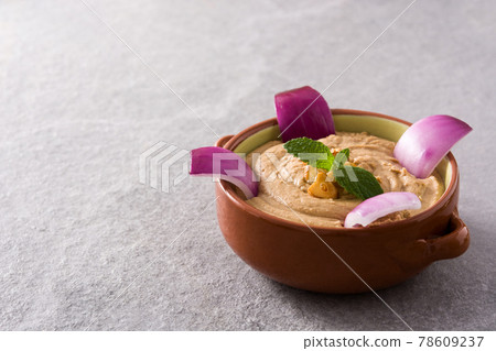 Gofio escaldado. Canarian food. Gofio escaldado. Canarian food. 78609237