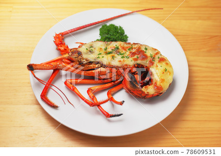 Spiny lobster thermidor Spiny lobster thermidor 78609531