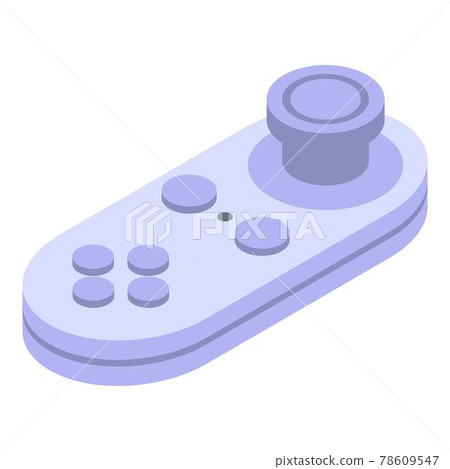 Simulation joystick icon, isometric style Simulation joystick icon, isometric style 78609547