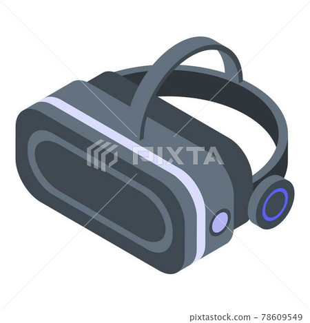 Glass game goggles icon, isometric style Glass game goggles icon, isometric style 78609549