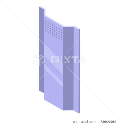 Police steel shield icon, isometric style Police steel shield icon, isometric style 78609568