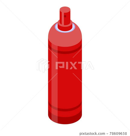 Gas spray bottle icon, isometric style Gas spray bottle icon, isometric style 78609638