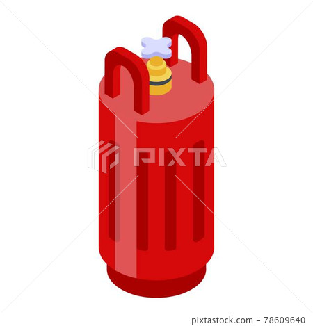 Gas tank icon, isometric style 78609640