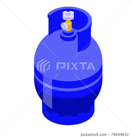 Propane gas cylinders icon, isometric style Propane gas cylinders icon, isometric style 78609642