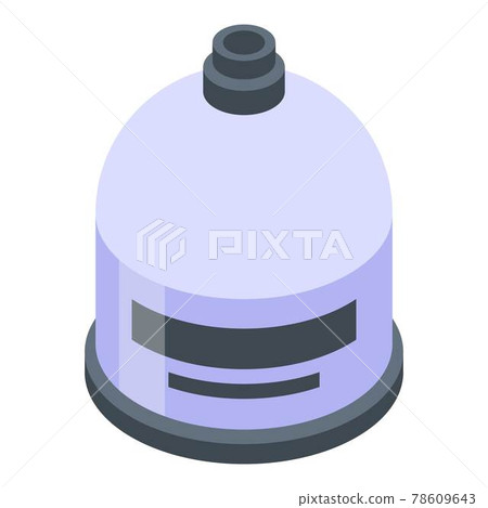 Gas cylinders bottle icon, isometric style Gas cylinders bottle icon, isometric style 78609643