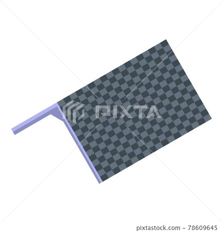 Modern house roof icon, isometric style Modern house roof icon, isometric style 78609645