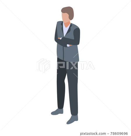 Office manager icon, isometric style Office manager icon, isometric style 78609696