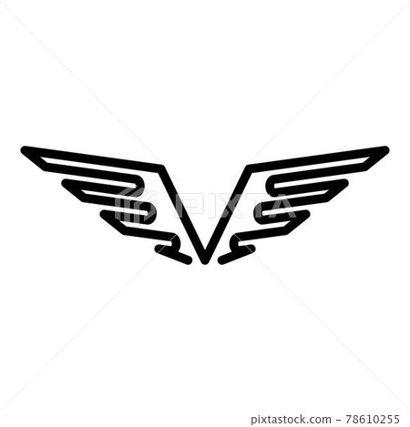 Air force wings icon, outline style Air force wings icon, outline style 78610255