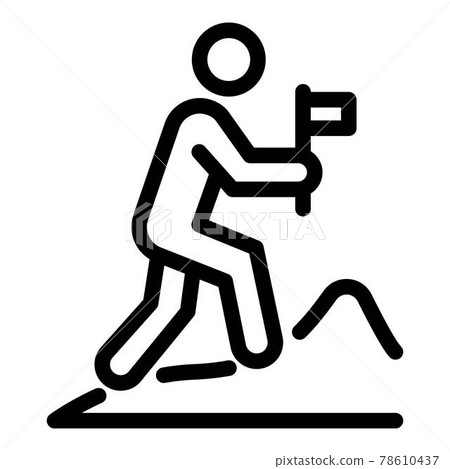Mountain exploration icon, outline style Mountain exploration icon, outline style 78610437