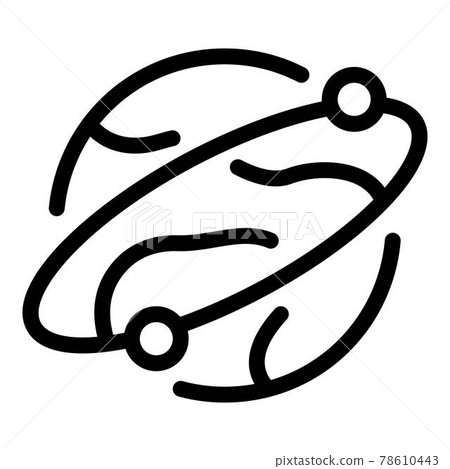 Explore space icon, outline style 78610443