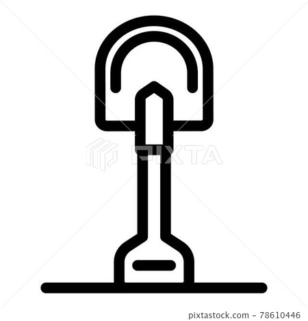 Travel shovel icon, outline style Travel shovel icon, outline style 78610446