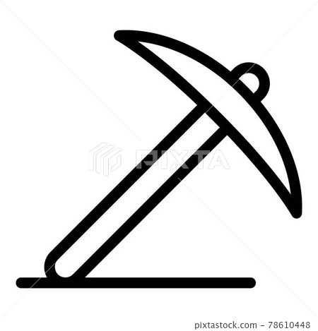 Axe pick icon, outline style 78610448