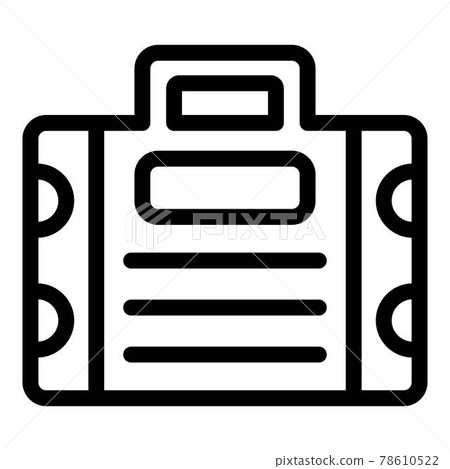Tiler tool box icon, outline style Tiler tool box icon, outline style 78610522