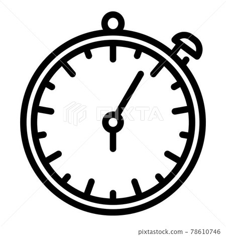 Stopwatch repair shop icon, outline style 78610746