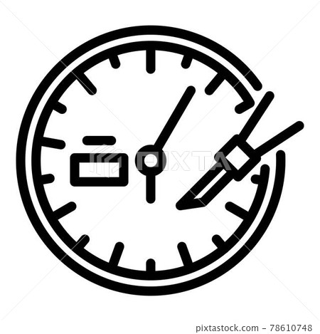 Mechanic watch repair icon, outline style 78610748