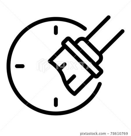 Repair paint watch icon, outline style 78610769
