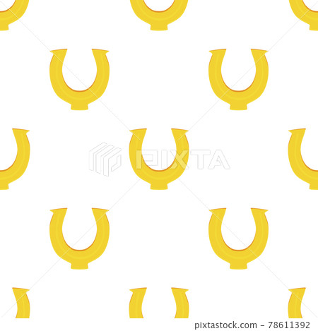 Illustration on theme Irish holiday St Patrick day, seamless horseshoes Illustration on theme Irish holiday St Patrick day, seamless horseshoes 78611392