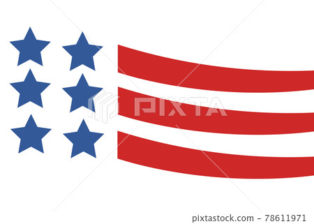 USA flag in style vector USA flag in style vector 78611971